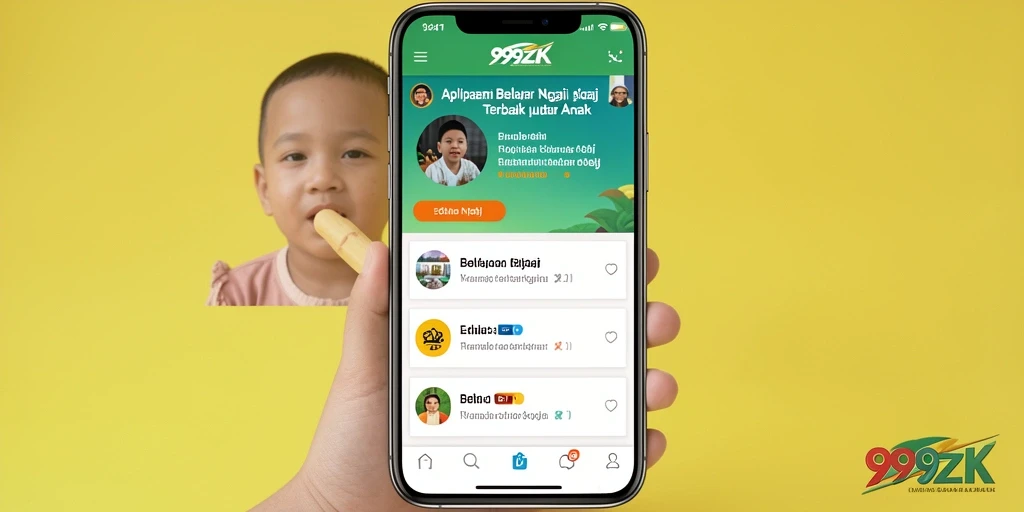 Tampilan menarik aplikasi 999ZK untuk belajar ngaji.