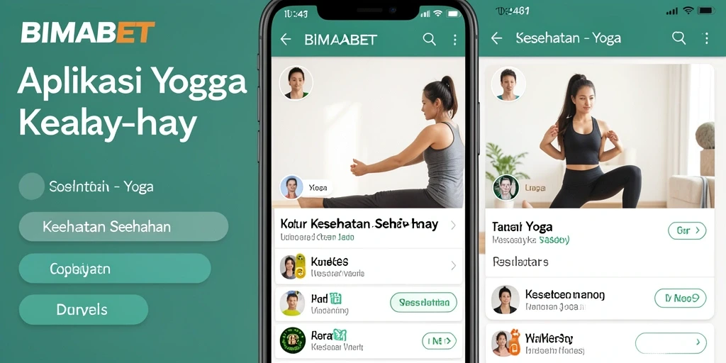 Tampilan antarmuka pengguna aplikasi Yoga BIMABET yang intuitif.