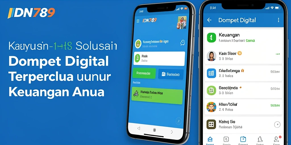 Antarmuka aplikasi Dompet Digital IDN789 yang user-friendly.