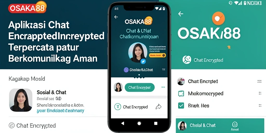 Tampilan antarmuka pengguna OSAKA88 dengan fitur Chat Encrypted yang intuitif.