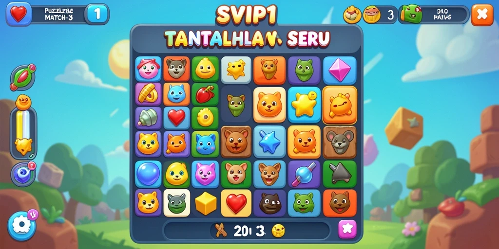 Antarmuka permainan <strong>SVIP1</strong> yang penuh warna dan menarik.