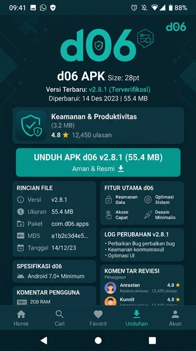 Unduh APK d06 untuk Android dengan mudah