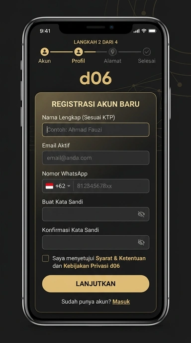 Panduan Lengkap Registrasi Akun d06 untuk Pengguna Android