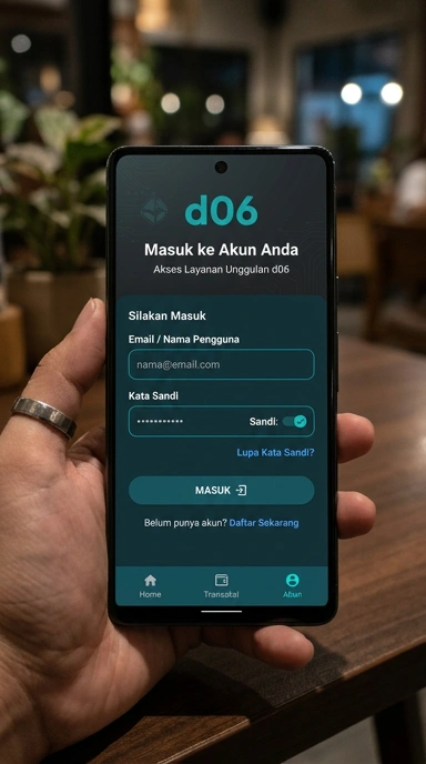 Panduan Masuk Akun d06 untuk Pengguna Android